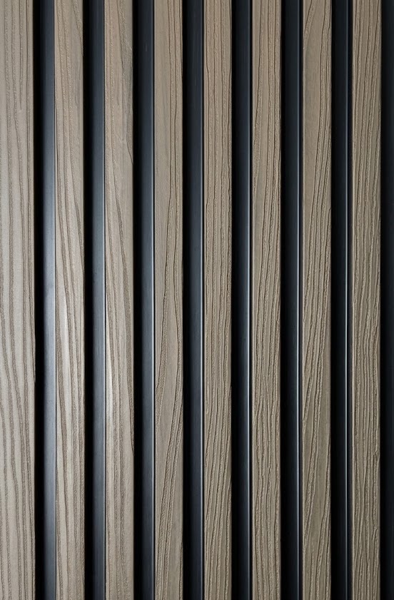 Dark Brown 3D Textured Exterior Cladding - Additional View